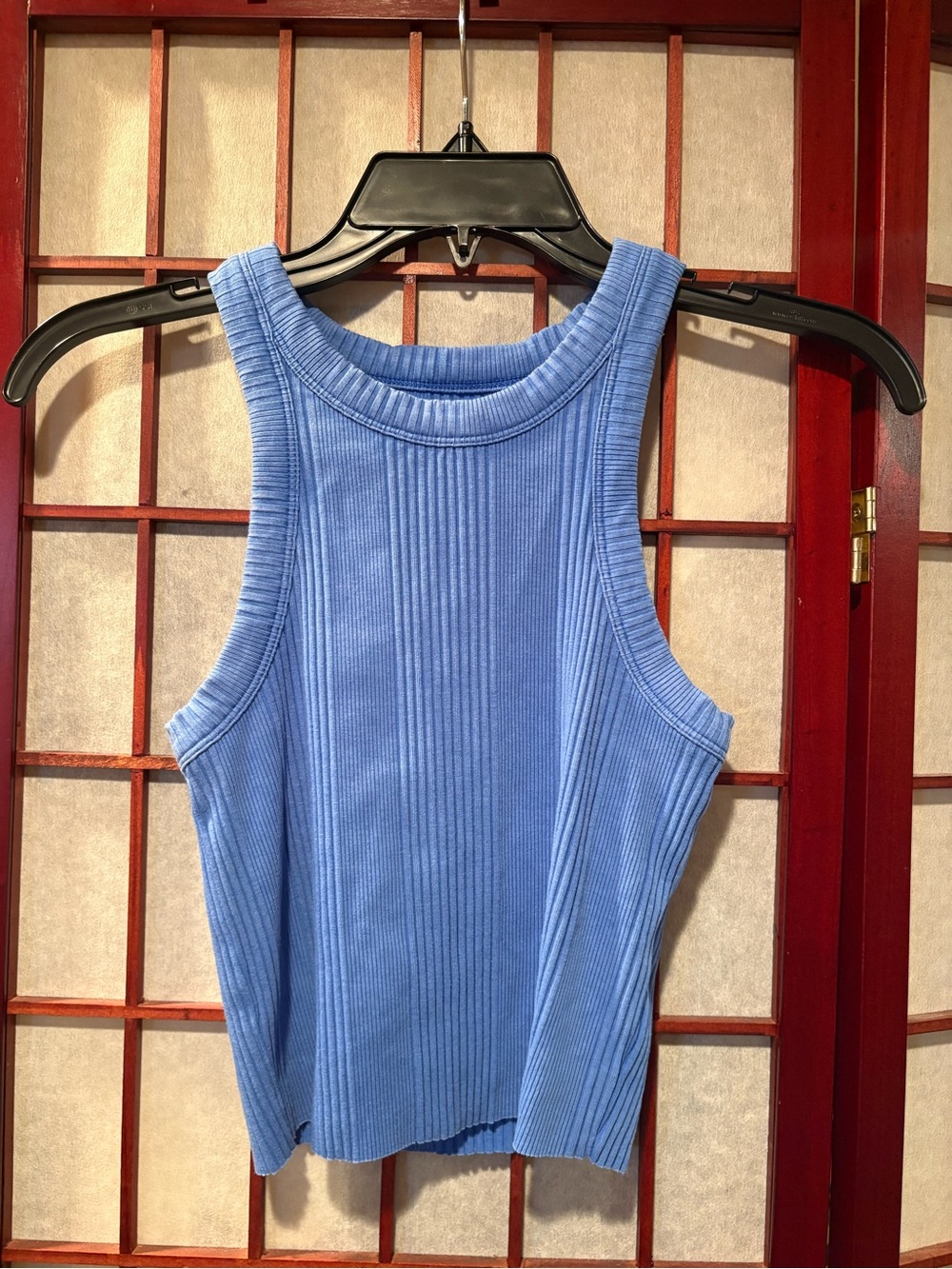 aerie Ribbed Tank Top - Blue